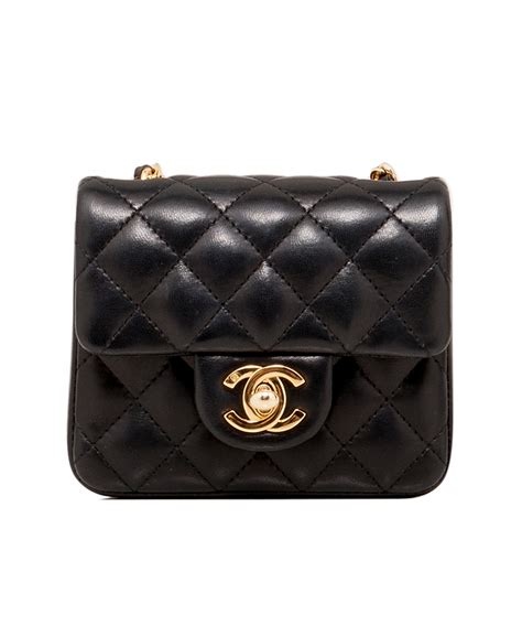 chanel mini messenger bag black|chanel cross body bag small.